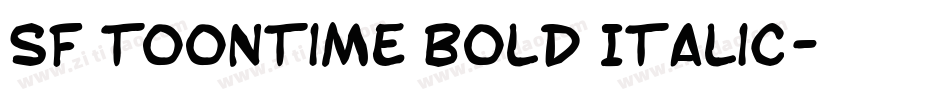 SF Toontime Bold Italic字体转换